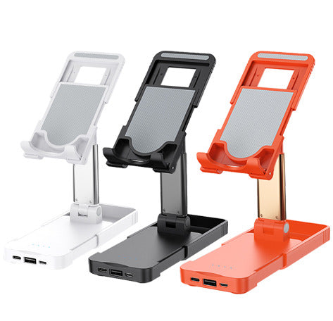 Dual axis adjustable phone/table stand holder with 5000mah power bank