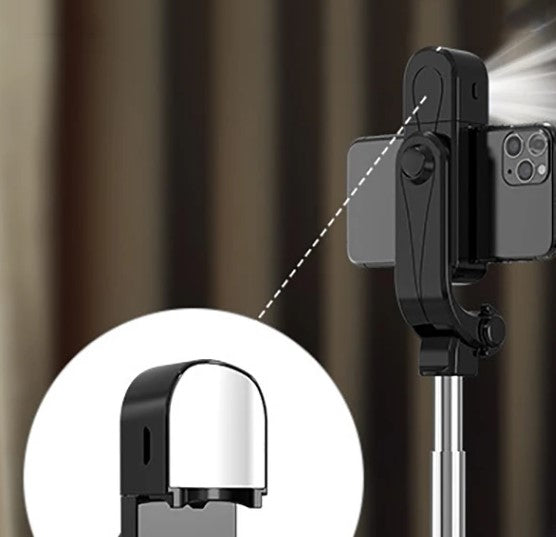 XT-10S Selfie Stick Τρίποδο Κινητού με Bluetooth και Φωτισμό