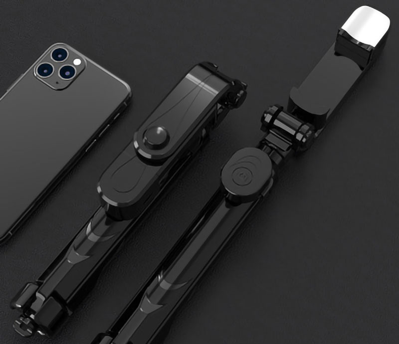 XT-10S Selfie Stick Τρίποδο Κινητού με Bluetooth και Φωτισμό